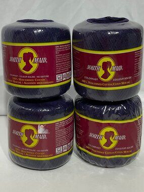 South Maid Navy Blue Crochet Thread NWT Bundle of 4